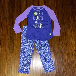 Under Armour Shirt with Old Navy Leggings, complete outfit.